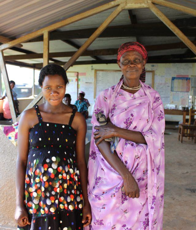 Expectant Mom with Her Mom @ Kiyombya in Kabarole, Uganda